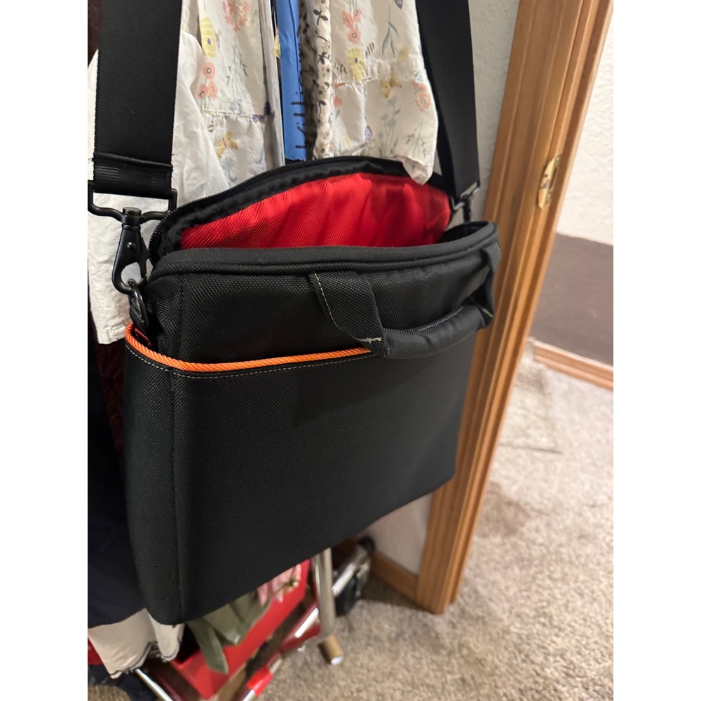 Booq Black Ballistic Nylon Laptop Messenger Bag Red Lining Terralinq B0092CJ8088